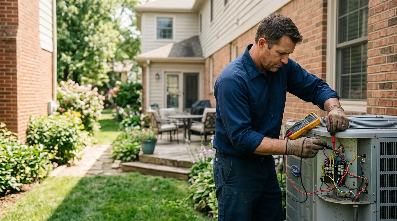HVAC technician working near Calmar, IA